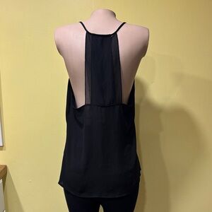 Black Sleeveless Backless Top